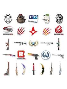 50pcs CS GO Graffiti Stickers Game Stickers DIY Skateboard Phone Case Luggage Stickers Waterproof - Multicolor - View 8