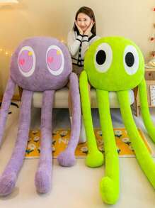 4 件装可爱长腿章鱼午睡枕、客厅沙发毛绒娃娃靠垫、居家抱抱娃娃 - 綠色 - 查看 4