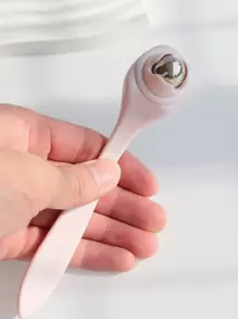 1個手持鋼球滾輪冷卻眼部按摩工具,能促進眼霜滲透 - 粉色 - 查看 2