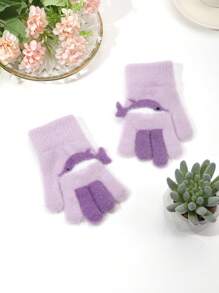 1 雙卡通海豚造型兒童手指手套,溫暖可愛