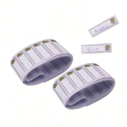 100 Piezas Etiquetas De Nombres Lavables Para Ropa Con Diseño De Abeja, Accesorios De Costura Diy Para Niños Y Etiquetas De Ropa