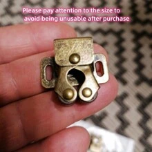 1 件小型銀色冷軋鋼雙輪櫥櫃門鎖帶珠子門扣適用於家居和廚房家具櫥櫃衣櫃抽屜