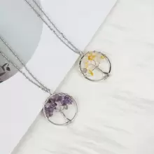 1 Pièce/ Collier Pendentif De Vie Arbre De Chakra Tressé À La Main, Style Unisexe, Idéal Pour La Fête Et Le Cadeau De Festival