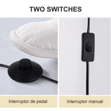 Floor Lamp With Tripod, Modern Design, With 12w Trichromatic Light - Black - View 8