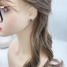 3對流行的幾何圓形耳環套裝,適合女性日常佩戴 - 彩色 - 查看 1