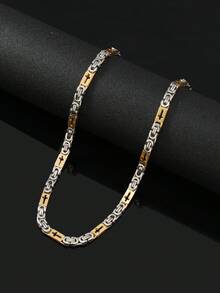 1條豪華搖滾風格鋼鍊頸鍊 - 彩色 - 查看 6