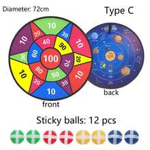 1 Miếng 72CM Bóng dính Mục tiêu , Creative Đồ chơi Đối với Trong nhà & Ngoài trời Ném Trò Chơi , Màu sắc tùy ý - Nhiều màu - Xem 1