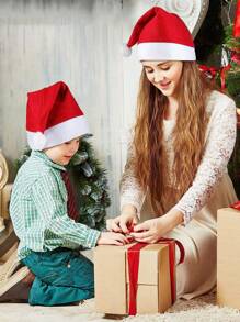 6 Pezzi Cappello Di Babbo Natale Rosso E Bianco Per Uomini E Donne, Perfetto Per Feste E Celebrazioni Di Natale