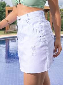 Women Skirts - trắng - Xem 4