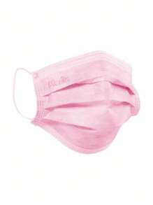 Máscara Descartável Tripla Rosa c/Elástico c/50 - Medix - Rosa Bebê - Visão 3