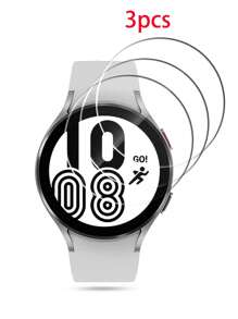 3pcs/Pack Tempered Glass Screen Protector Film Compatible With Samsung Watch 4/5/6 Pro 40/44/45mm - Clear - View 7