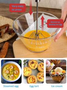 1入半自動打蛋器,奶油攪拌器,蛋拂,攪拌器