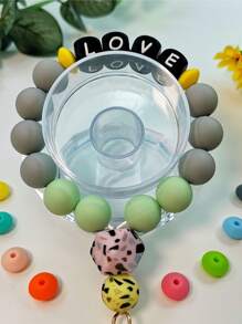 20入組15mm矽膠珠子,適用於嬰兒咬咬和diy珠寶製作,糖果色圓形散珠 - 彩色 - 查看 8