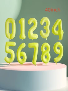 1入組數字形狀裝飾氣球 - 紫色 - 查看 13