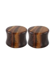 1 đôi Phong cách cổ điển Punk Boho Hippie Phong cách Đá mắt hổ đá Bộ mở rộng xỏ tai , Không giới tính Đồ trang sức xuyên thấu Đối với Mặc hàng ngày , Làm việc Và Các bữa tiệc - giãn tai - Xem 7