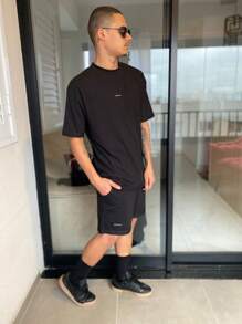 Men Two-piece Outfits - 黑色 - 查看 3