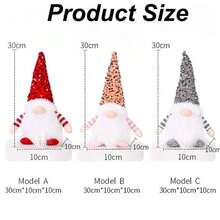 1包含led小燈串的聖誕裝飾,聖誕小矮人毛絨吊飾,麵無表情的精靈燈,聖誕樹裝飾,北歐風聖誕節假日派對家居桌面裝飾,情人節,感恩節,聖誕節禮物(粉色)