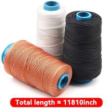 1 Roll Of White Nylon Waxed Thread/kite Line/shoe Repair Thread, Applicable For Leather Repair, Shoemaking, Hand Sewing Tires, Bookbinding, Sewing Clothes, Fishing Net Knitting - White - View 7