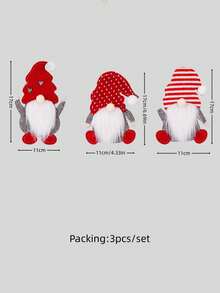 3入組聖誕主題餐具裝飾 - 彩色 - 查看 2