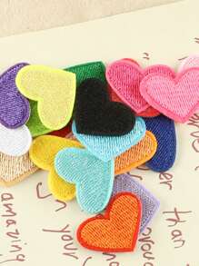 20 cái/bộ Hình trái tim Sắt-Bật Đối với Quần áo , Mũ & Cái túi Đồ trang trí , DIY Thêu Huy hiệu , Chất vải Hình dán - Nhiều màu - Xem 3