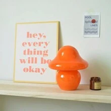 1pc Usb-Powered Nordic Ceramic Table Lamp, Modern Simple Atmosphere Lamp For Restaurant/Bedroom/Bedside - Yellow - View 4