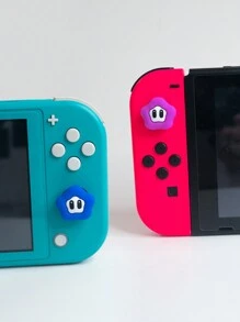 4pcs/Set Themed Soft And Comfortable Anti-Slip Joystick Caps With Flesh Bumps Compatible With Switch, Switch Oled And Switch Lite - Multicolor - View 4