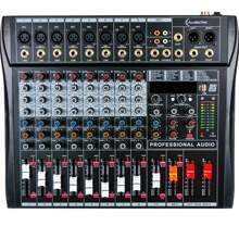 Mezcladora Pasiva de Sonido Mixer de 8 Canales con Bluetooth y 24 Efectos - Negro - Ver 5
