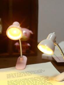 Cute Mini Desk Lamp, Student Dorm Creative Eye-Caring Reading Clip Lamp, Bedside Study Dedicated Small Night Light, Desk Bedroom Bedside Lamp