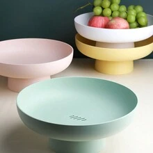 1 Pièce Centre De Table Pour Plateau De Fruits Rond Au Style Moderne Pour La Décoration De La Cuisine Et La Décoration De La Maison - Blanc - Voir 7