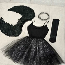 Disfraz De Angel - Negro - Ver 1