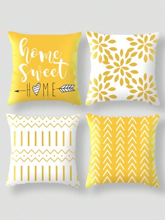 4 Arrow Center Loose Leaf Geometry-yellow