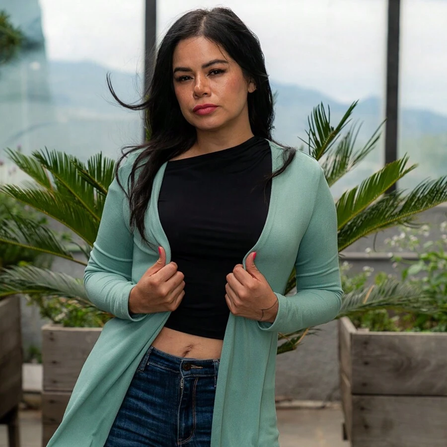 Fashion Cardigan For Women. - Mint Green - View 1