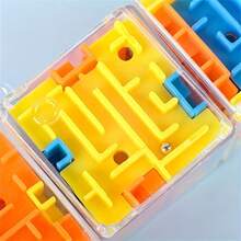 1個隨機選擇的正方體、球體、透明邊的3d迷宮,滾球體,益智玩具,減壓玩具,緩解焦慮的玩具 - 彩色 - 查看 10