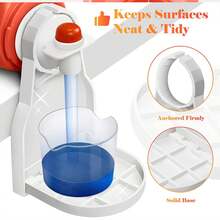1pc Thickened Laundry Detergent Cup Holder, Foldable Anti-spill Detergent Storage Rack - White - View 6