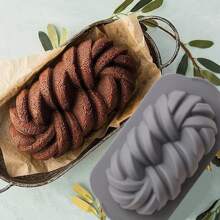 灰色長方形編織吐司烤盤，不黏易脫模烤箱，烘焙用品，廚房用具 - 灰色 - 查看 12