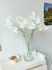 1株76cm模擬宇宙雛菊非洲菊婚禮裝飾宇宙模擬花gesang花 - 白色 - 查看 8