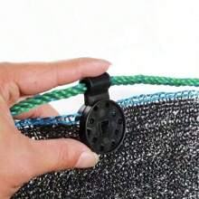 50 Sunshade Net Snap Fasteners, Black Round Plastic Clips, Suitable For Fixing Insect Nets And Sunscreen Nets - Black - View 7