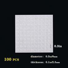 1 Set 100pcs Transparent Hemisphere Self-adhesive Bumper Pads For Furniture, Ceramic Vase, Cushioning And Anti-slip - Clear - View 2