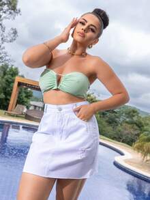 Women Skirts - trắng - Xem 3