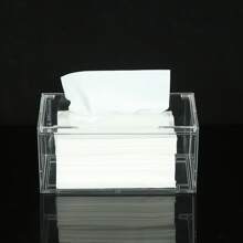 Clear Acrylic Tissue Box With Flip Cover, 1pc, Home Stuff, Table, Home Decorations, Home Organization And Storage, Room Decor, Room Decor Bedroom, Kitchen Accessories, Kitchen Tools, Organizer Kitchen, Travel, Holiday,Tissue Box Holder,Napkin Holder,Festival Family Gathering,Kitchen Dining Table DecorFor Home Kitchen Bedroom Living Room Dining Room, Home Decoration Accessories, Decorative Box,Women Wedding Gift,Summer Travel Holiday Festival Must-Have