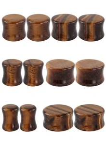 1 đôi Phong cách cổ điển Punk Boho Hippie Phong cách Đá mắt hổ đá Bộ mở rộng xỏ tai , Không giới tính Đồ trang sức xuyên thấu Đối với Mặc hàng ngày , Làm việc Và Các bữa tiệc - giãn tai - Xem 15