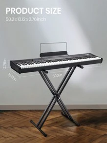 Moukey MEP-110 Digital Piano 88 Key For Beginner / Intemediate Full-Size Semi-Weighted Electric Keyboard, Stand, 128 Premium Tones, 83 Rhythms, 43 Demo Songs - 黑色 - 查看 8