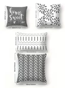 4 Strzałka Serce Geometryczny - Szary - Wielokolorowe - Zobacz 9