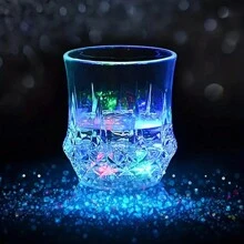 1個led發光杯,夜光派對必備品,彩色led發光啤酒杯,適用於生日、聖誕節、迪斯科等 - 無色 - 查看 5