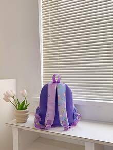 女孩子背包,輕量尼龍印花卡通書包,適用於幼稚園