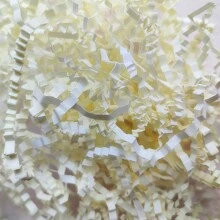 Tiras De Papel Decorativas Para Relleno De Cajas De Regalo De 25g, Tiras De Papel De Rafia Cortadas Arrugadas Para Envolver Regalos Y Rellenar Paquetes - Beis - Ver 2