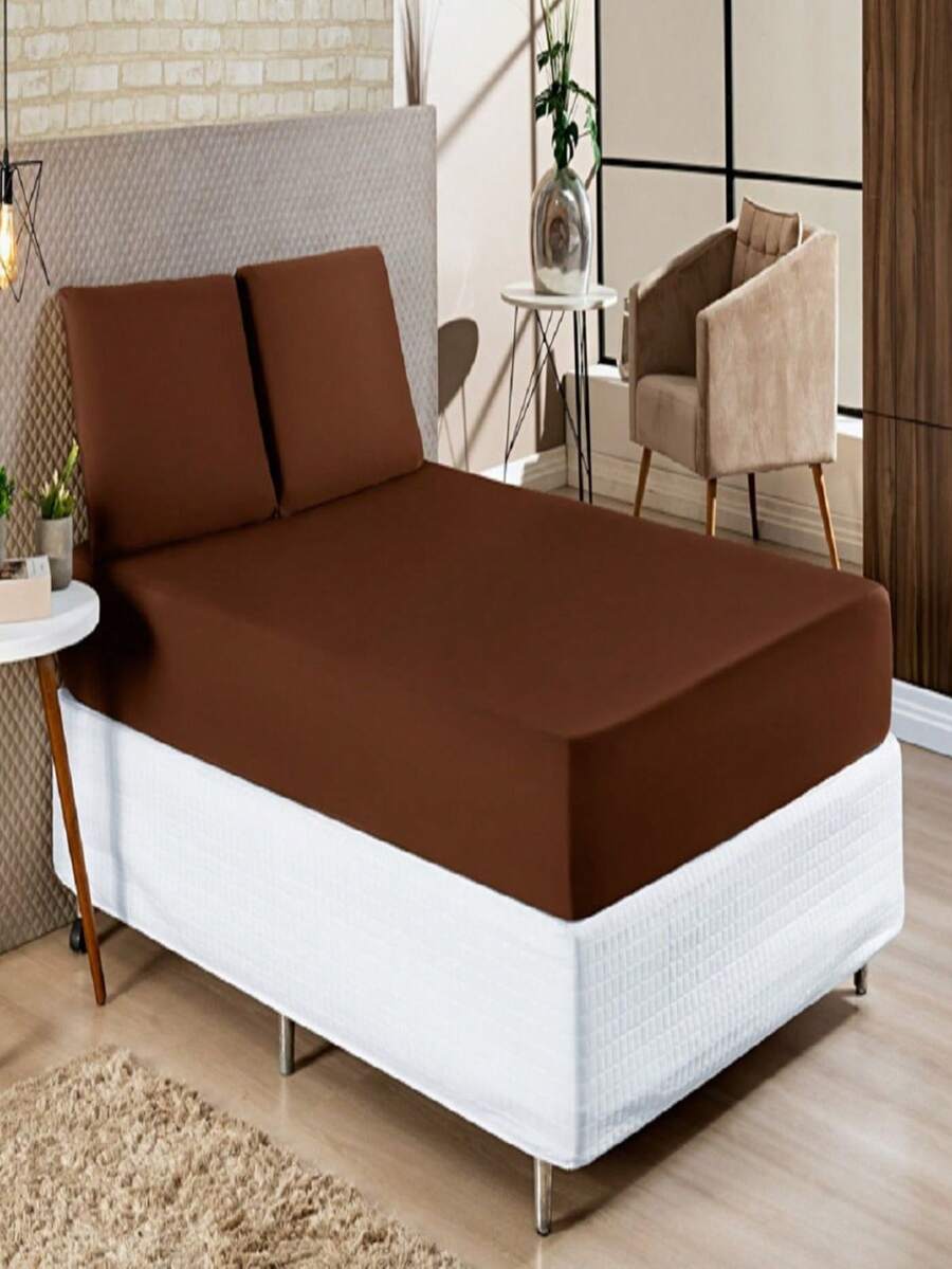 Sheet Sets with Pillowcases - 鏽棕色 - 查看 1