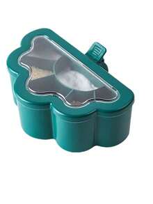 1pc Kitchen Combination Integrated Seasoning Box Creative Multi-compartment Salt Jar Seasoning Jar Plastic Household Seasoning Box - Green - View 6