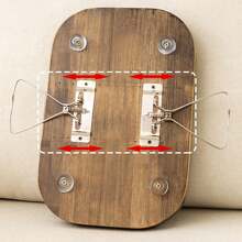 1入組沙發扶手托盤,扶手桌沙發扶手托盤桌,可折疊防滑設計,適用於不同形狀和寬度的沙發扶手 - 銅色 - 查看 6