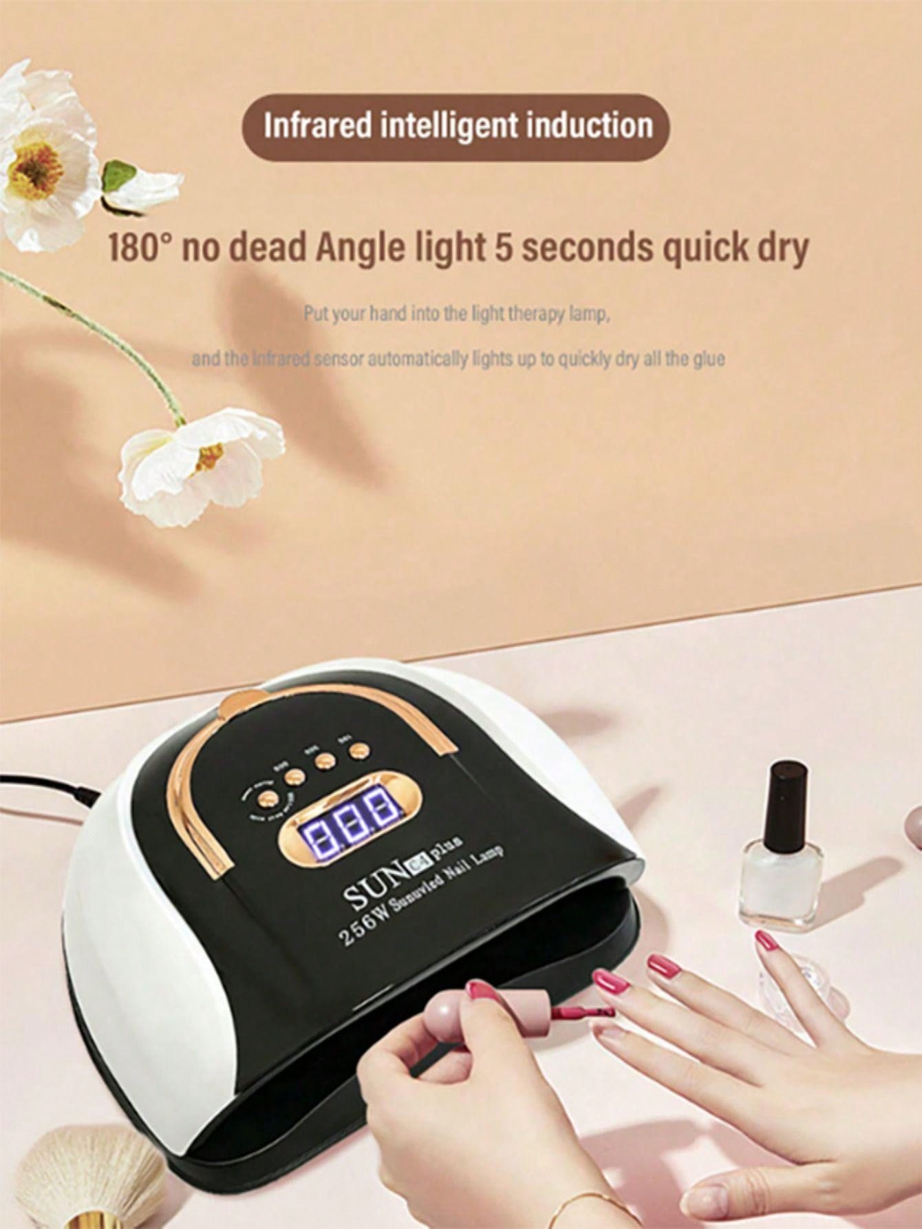 Séchoir À Ongles Portable Intelligent À Double Source Lumineuse D